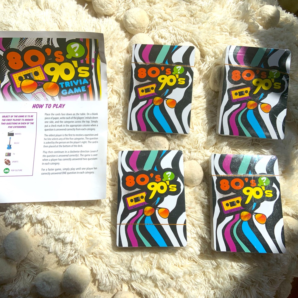 Trivia Game | 80’s and 90’s